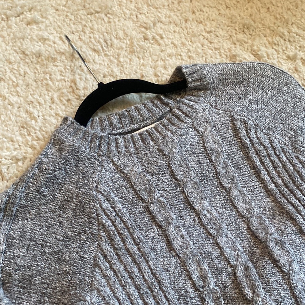 Gray Knit Sweater Dress - Picture 8 of 8